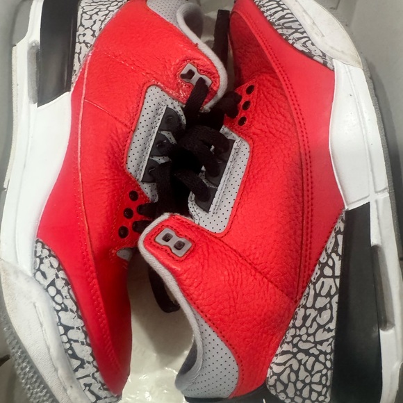 Jordan Red and White Sneakers
